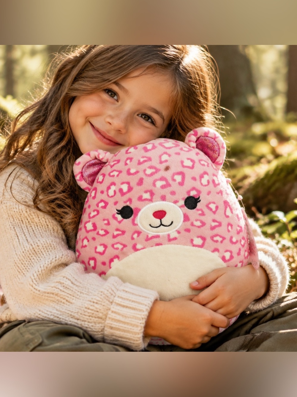 Squishmallows Antonella the hot pink leopard